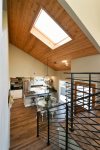 The home features gorgeous vaulted ceilings